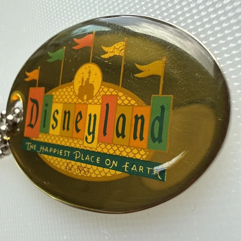 Disneyland Keychain 50th Anniversary Marquee Sign Retro Collection
